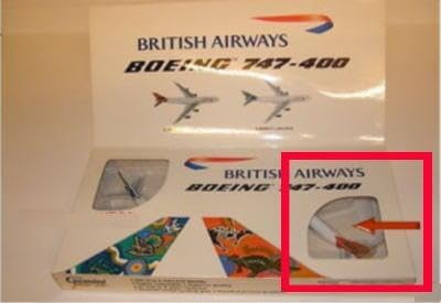 1/400 ブリティッシュ航空 B747－400 WUNALA 訳有り品